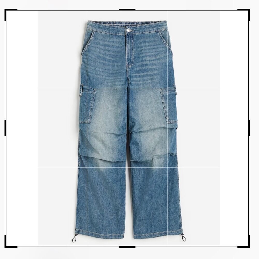 H&M Blue Wide Leg Pants